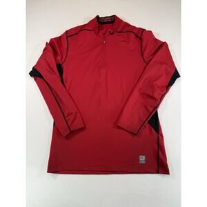 Nike Pro Combat Hyperwarm Dri-Fit Fitted 1/4 Zip Shirt Mens Large Activewear